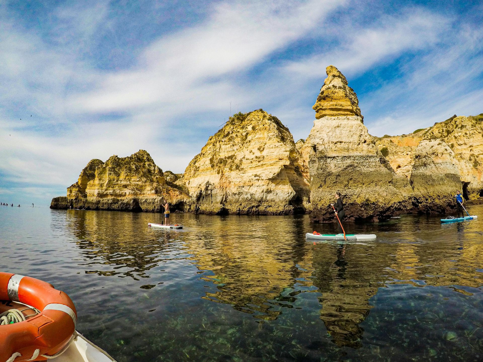 Paddleboarding in the Algarve