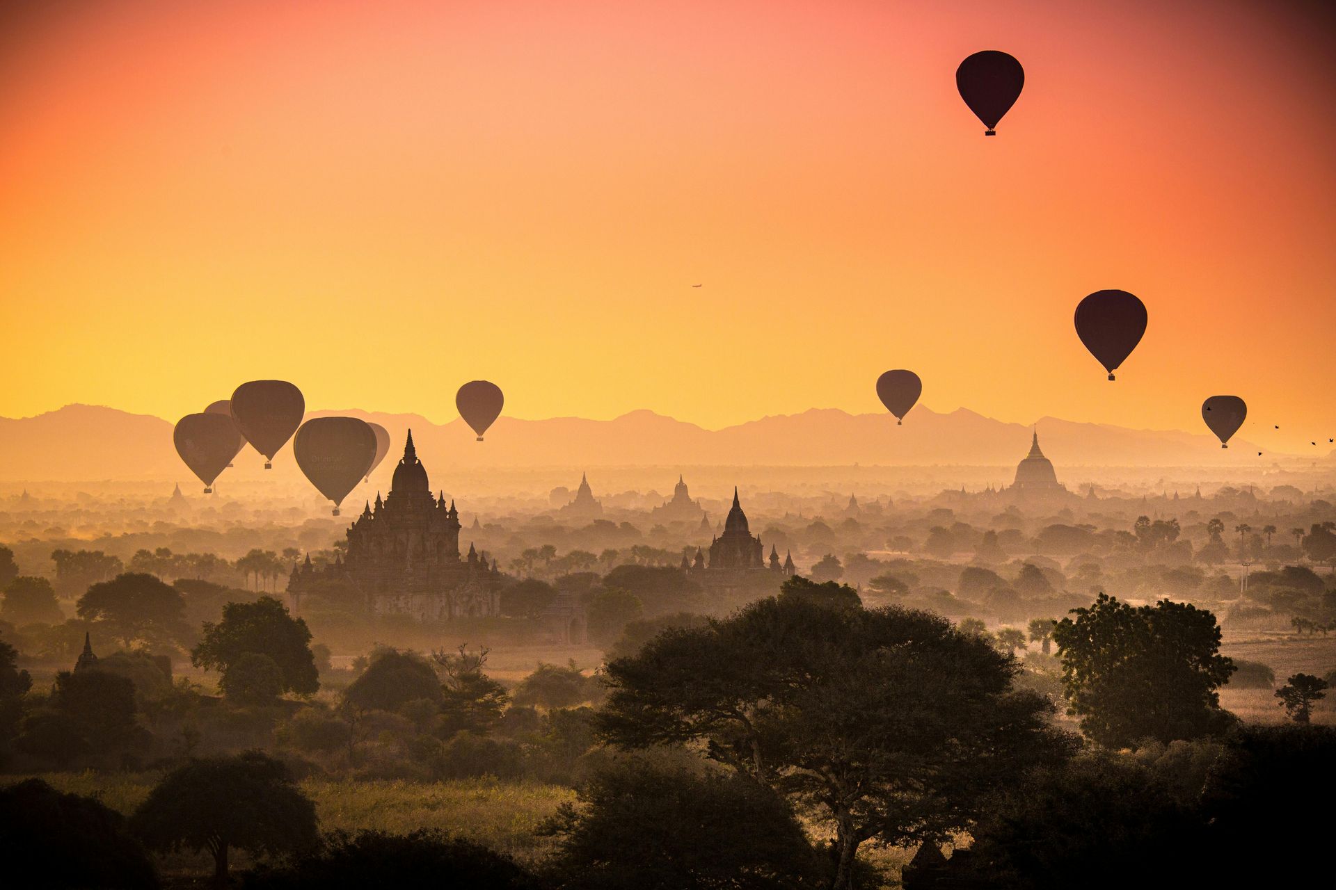 Float Over Ancient Temples in a Hot-Air Balloon — Bagan, Myanmar