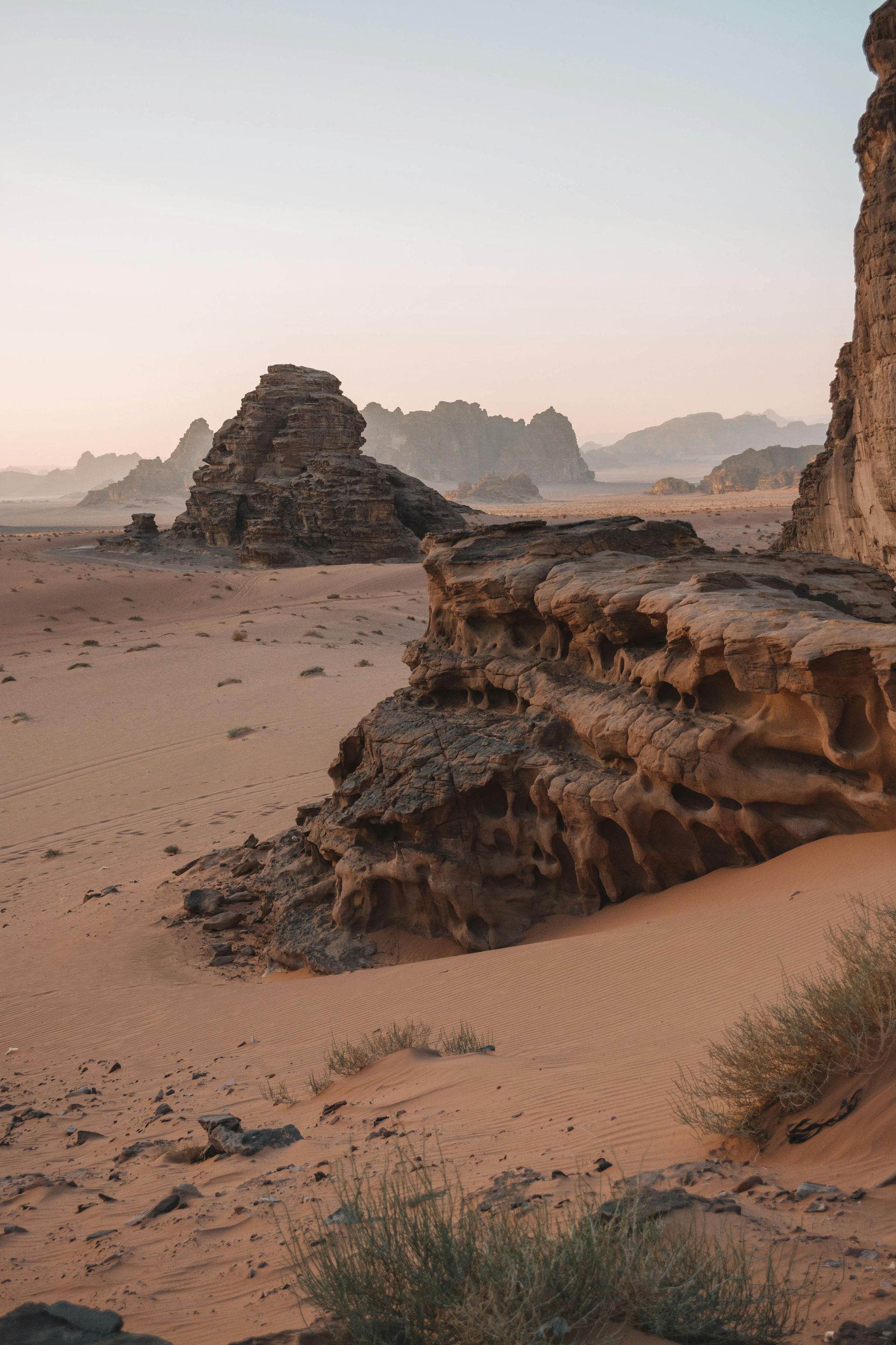Rock climbing in Wadi Rum with Jamie Wake Travel