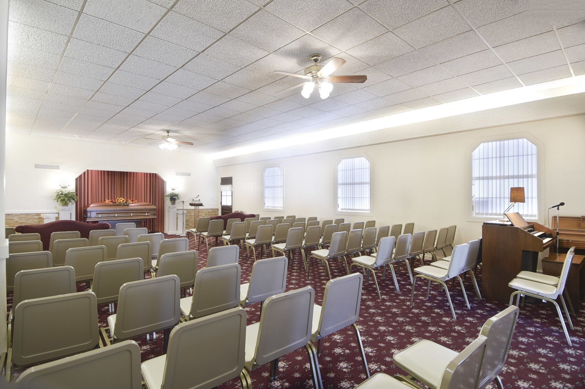 funeral home viewing room