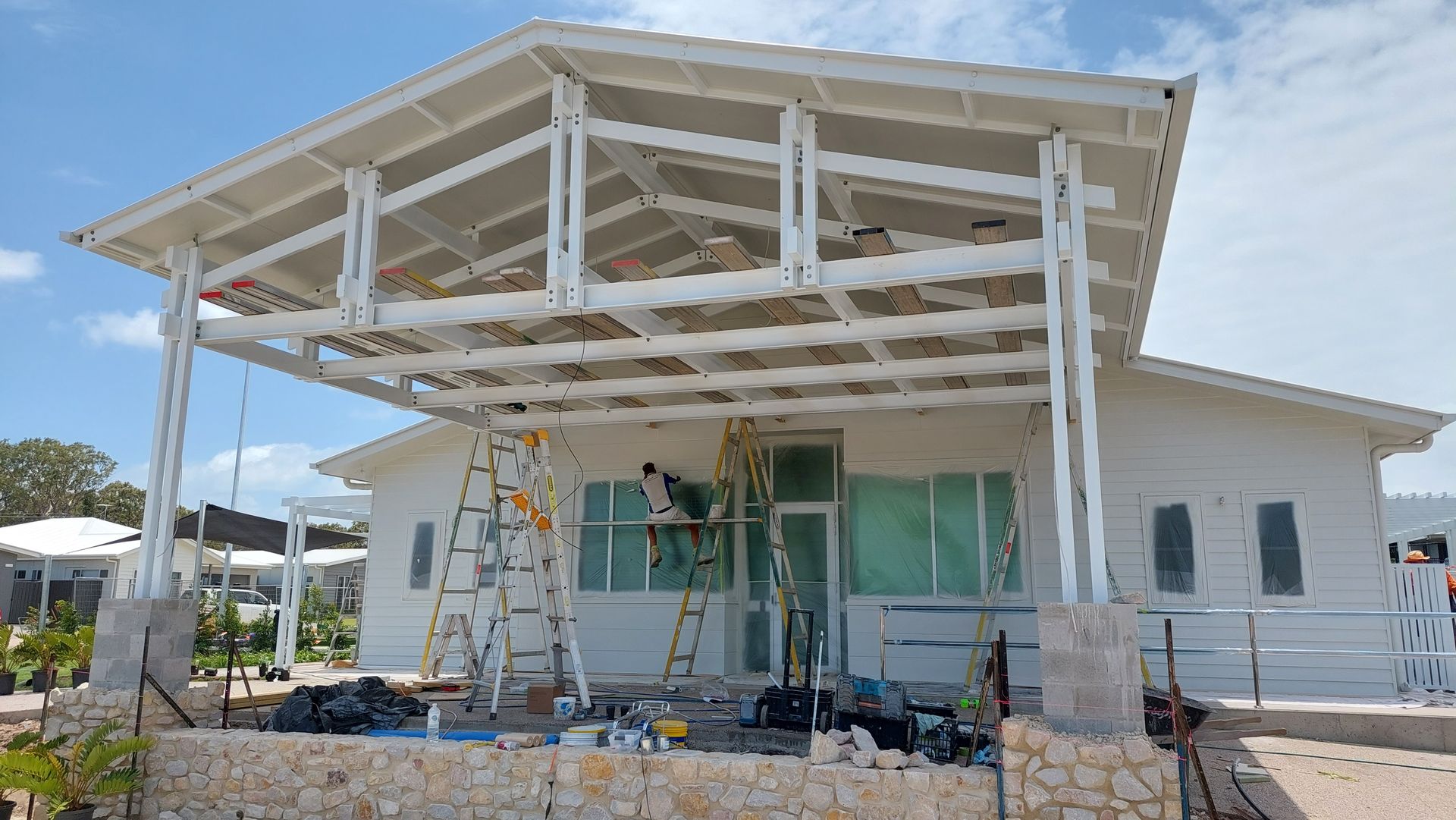 White House Under Construction — Litzow’s Welding & Fabrication in Dundowran, QLD
