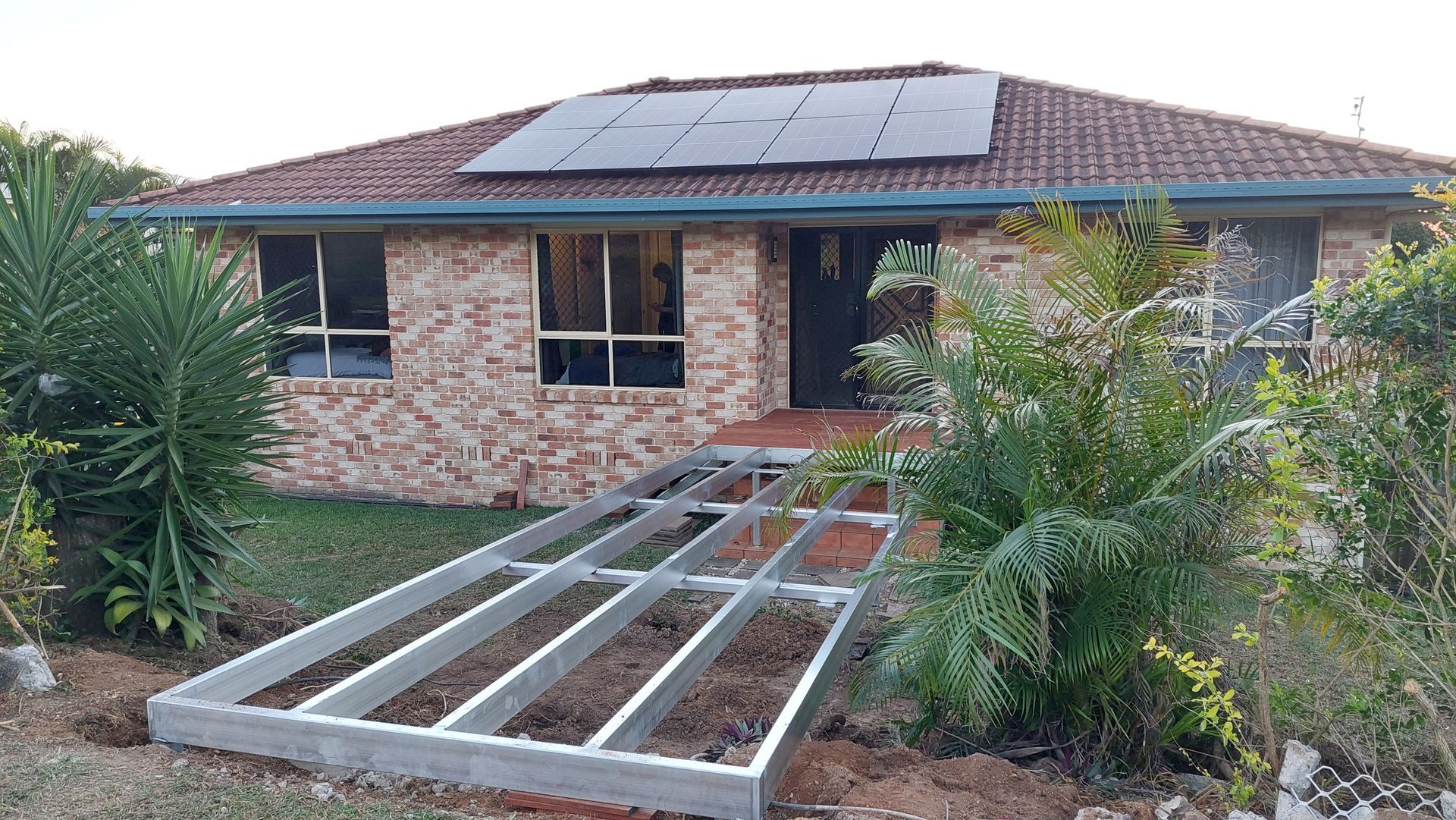 House With a Partially Constructed Metal — Litzow’s Welding & Fabrication in Dundowran, QLD