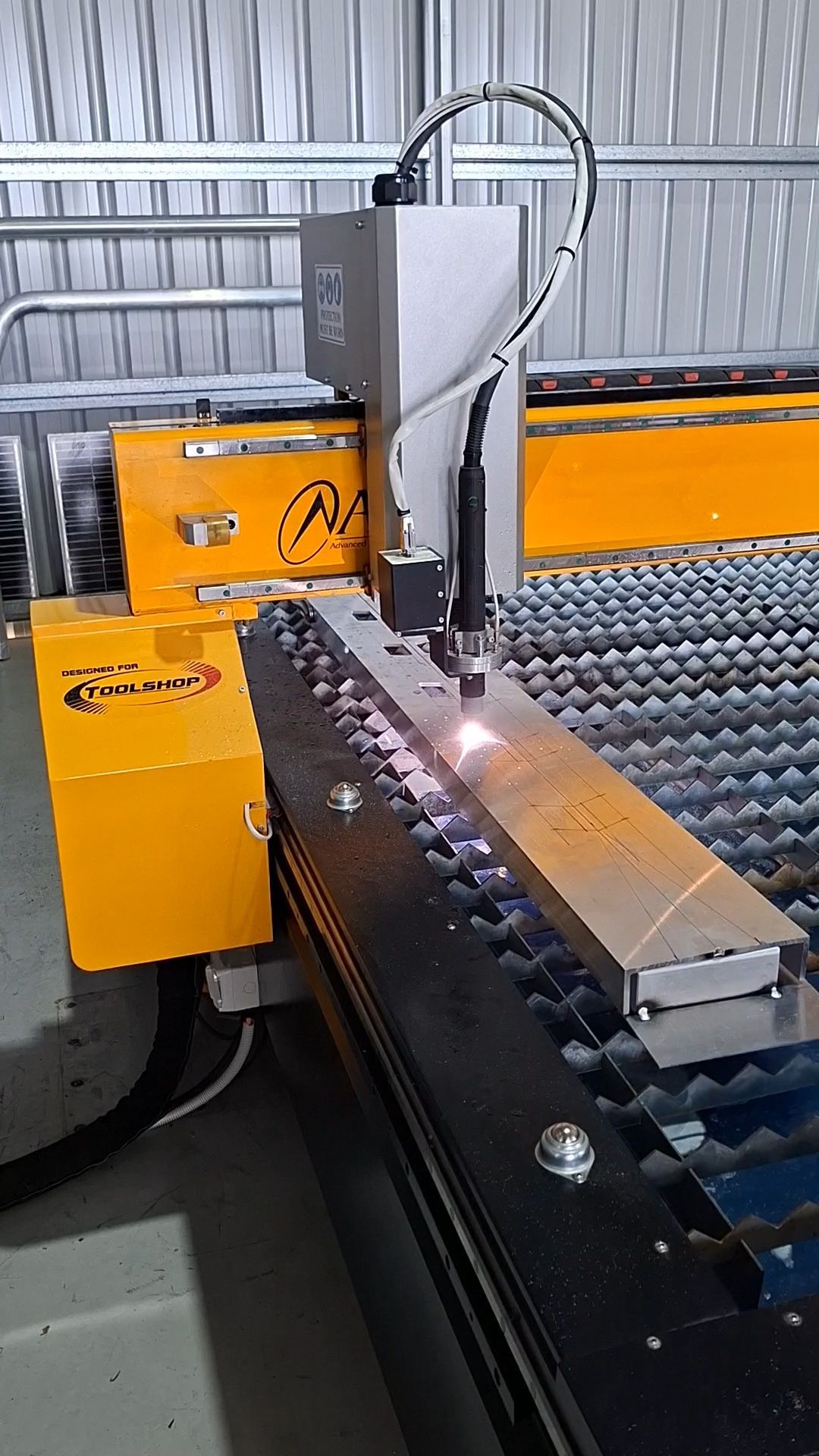 Laser Cutting Machine in Operation — Litzow’s Welding & Fabrication in Dundowran, QLD