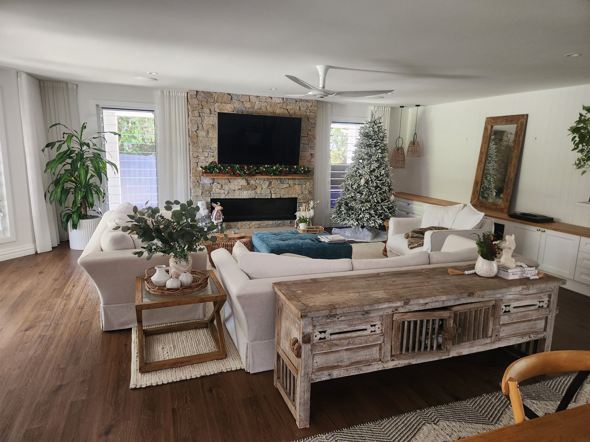 A Ceiling Fan is in a Lounge — Riselectrical In Currumbin Waters, QLD