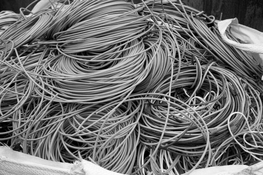 Scrap electrical cables