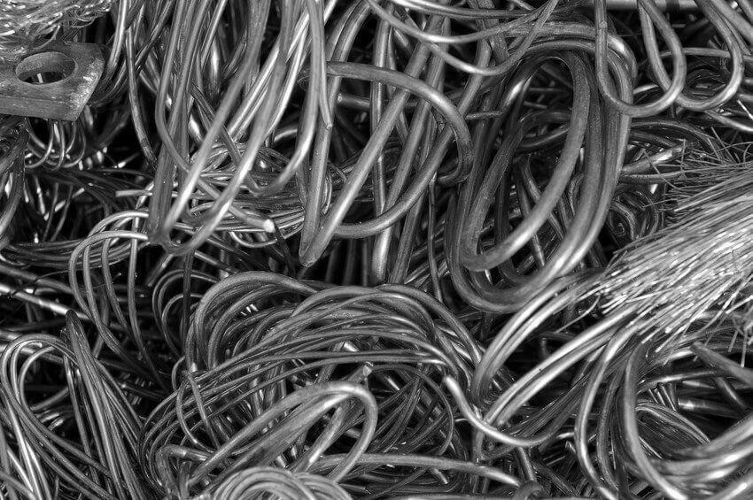 Coils of scrap metal