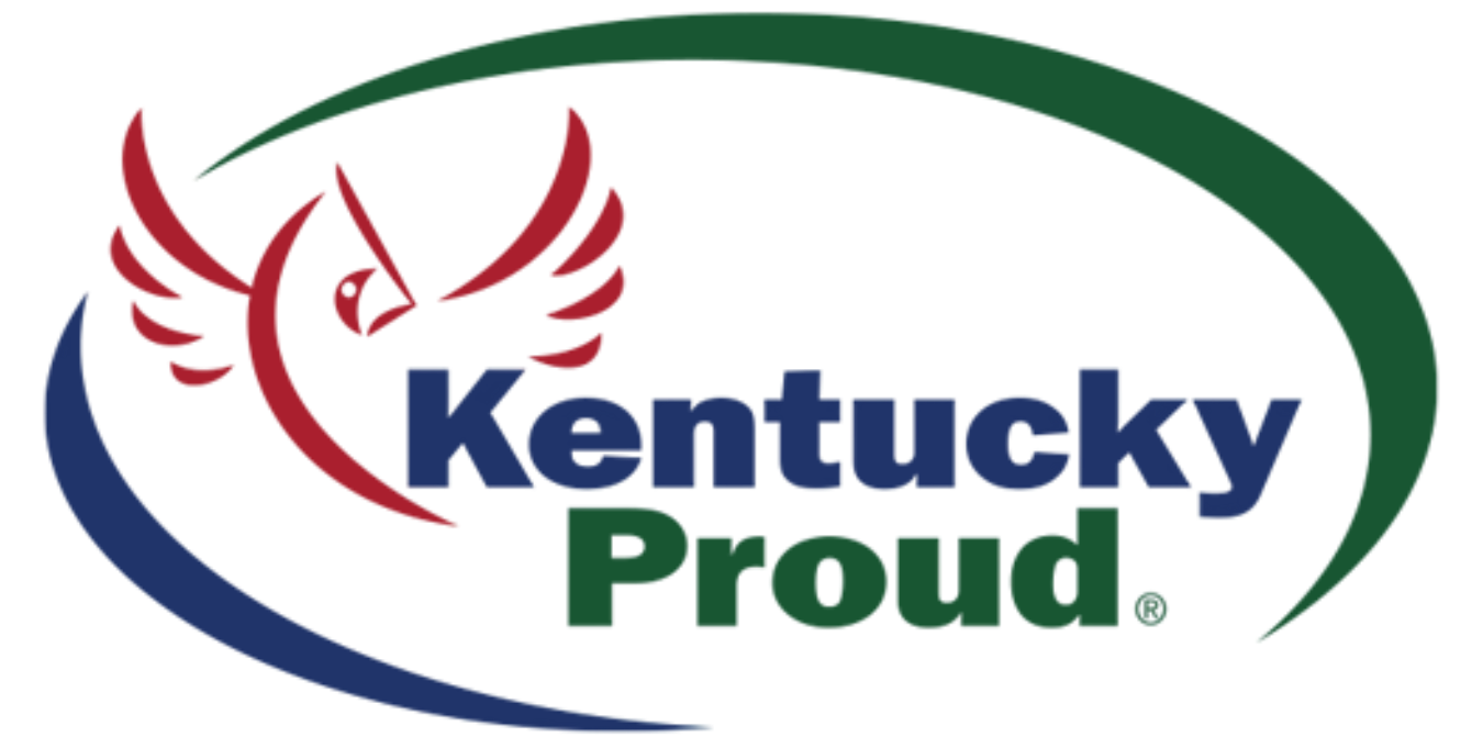 A kentucky proud logo with a bird on it