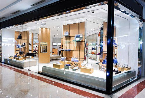 Designer Handbag Store Storefront Windows - Glass Services in Spokane Valley, WA