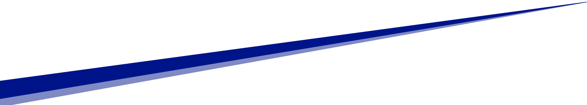 A blue and white arrow on a white background.