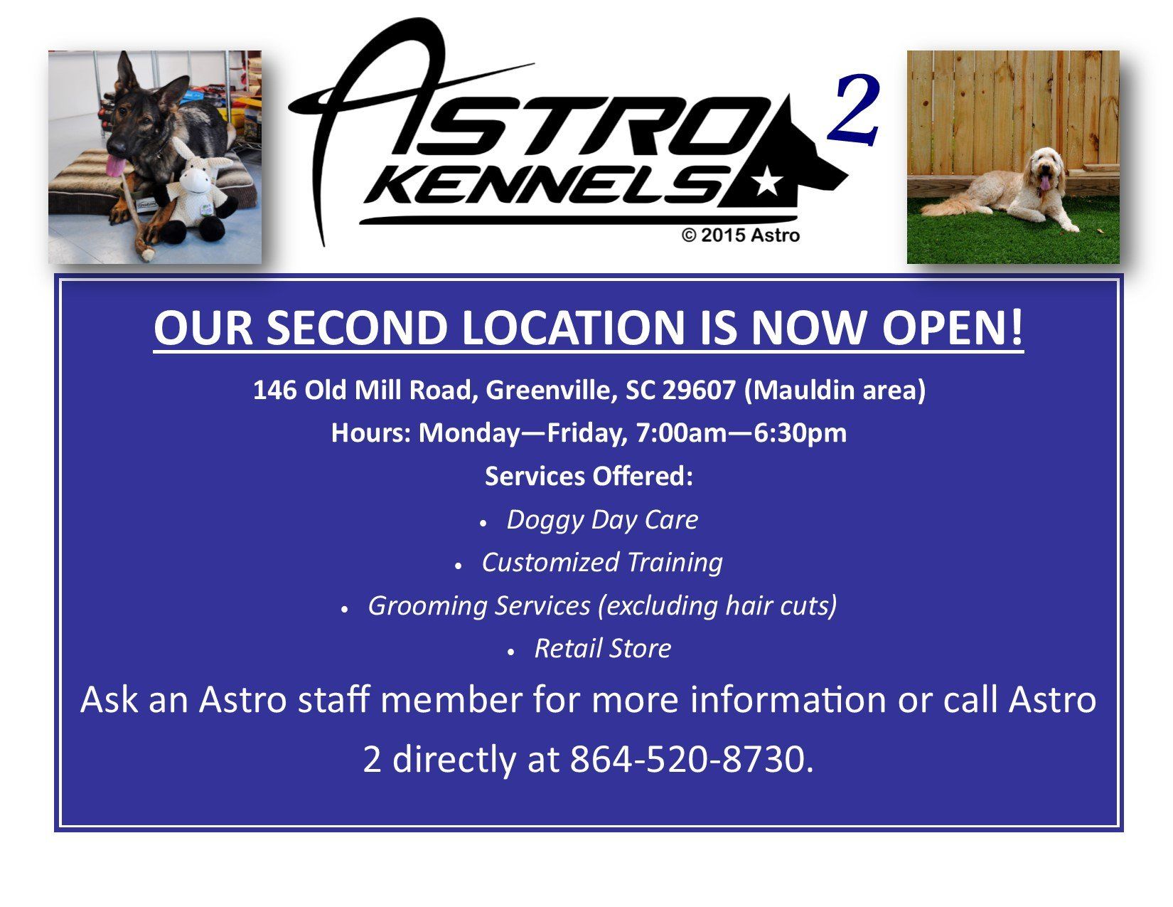 astro kennels training