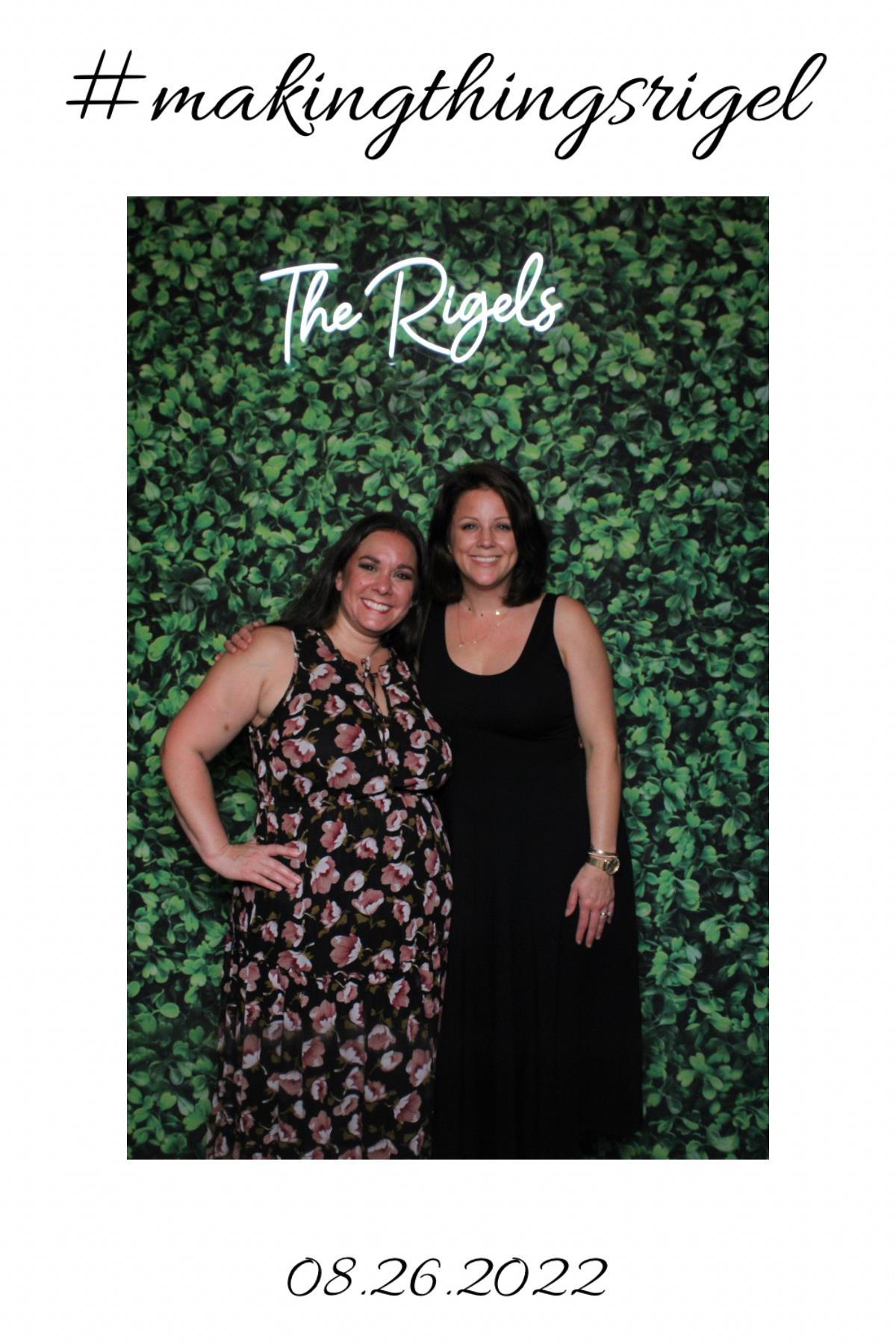 Wedding guests using Mirror Photo Booth at Graystone Estates, in Ballground GA - Doozy Photobooths