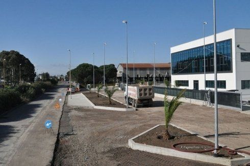 Lavori di costruzione di un opificio nella V strada Z.I. di Catania
