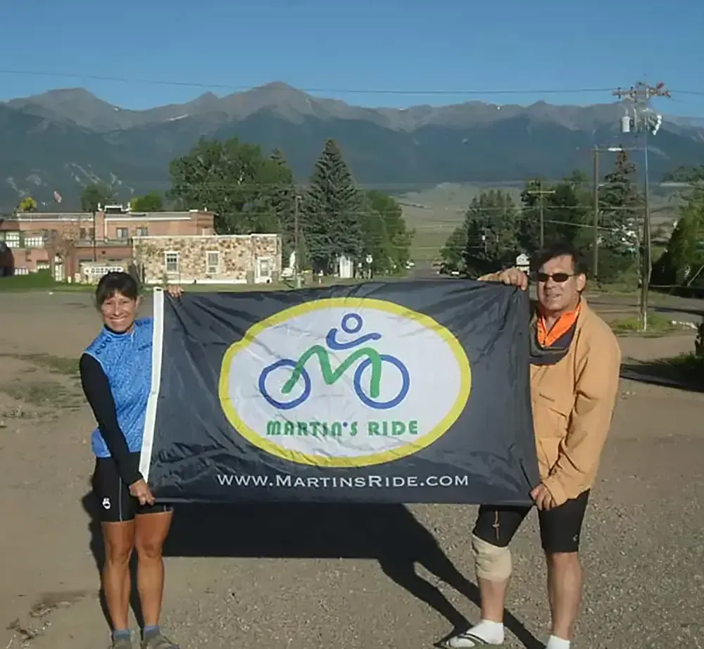Carline and Martin Smith on Martin's Ride to Cure Cancer image