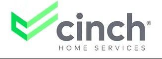 Cinch Home Services logo: green and gray checkmark icon, gray text.