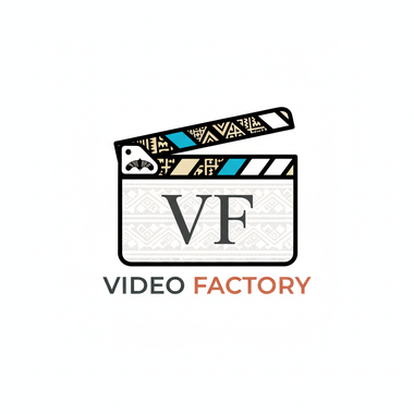 Clapperboard logo with the letters 