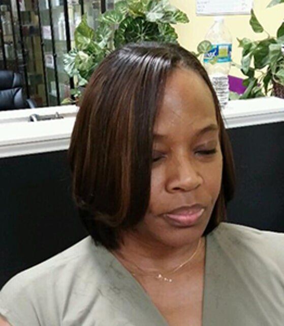 Straight Short Hair with Highlights — Beauty Salon in Woodbridge, VA
