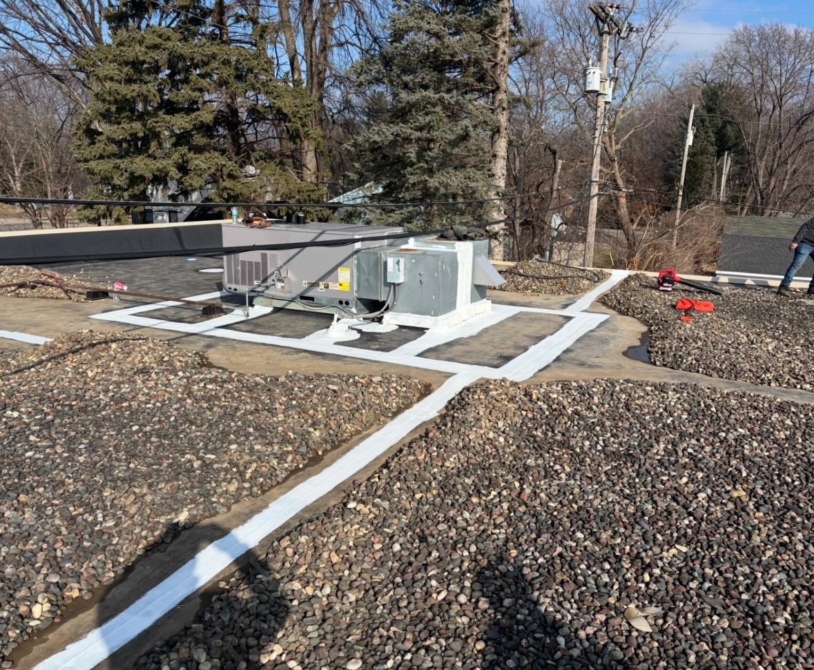 Flat Roof Coating Application