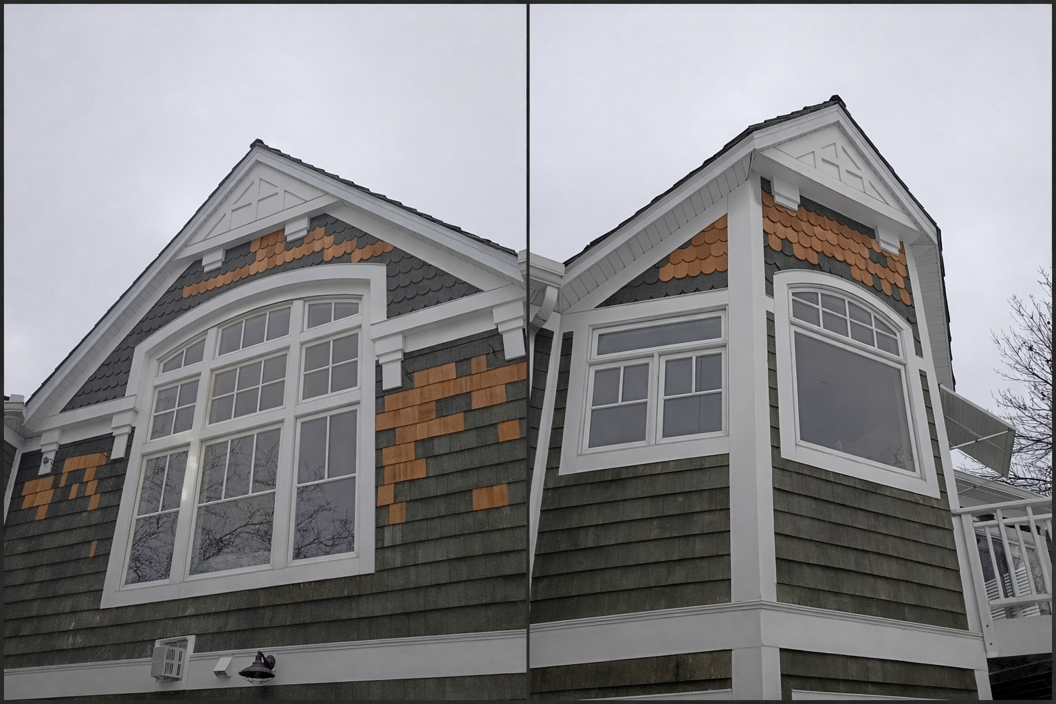 Cedar Siding Repair and Cleaning