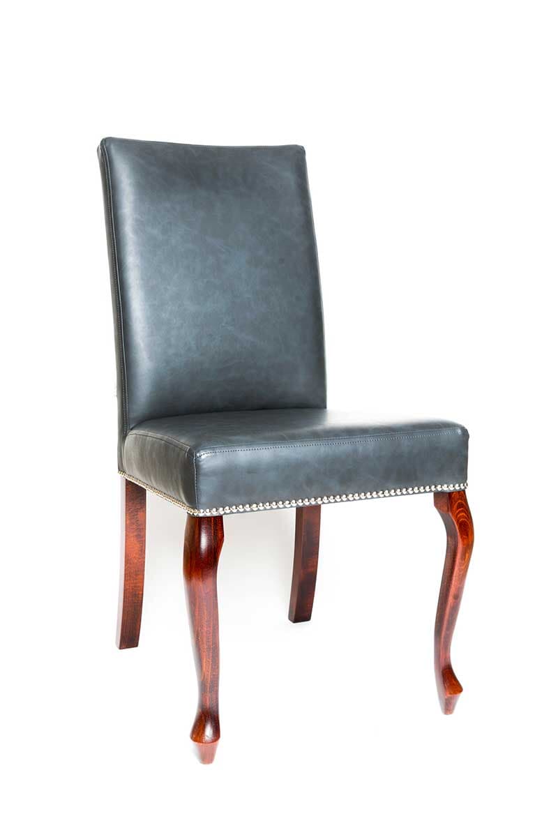 Black Simple Chair Upholstery — Fabric Showroom in Groton, CT