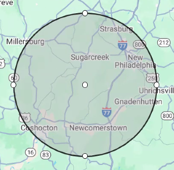 Circle map of Ohio region.