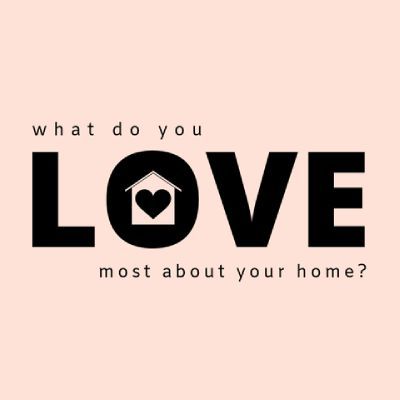 The logo for what do you love most about your home.