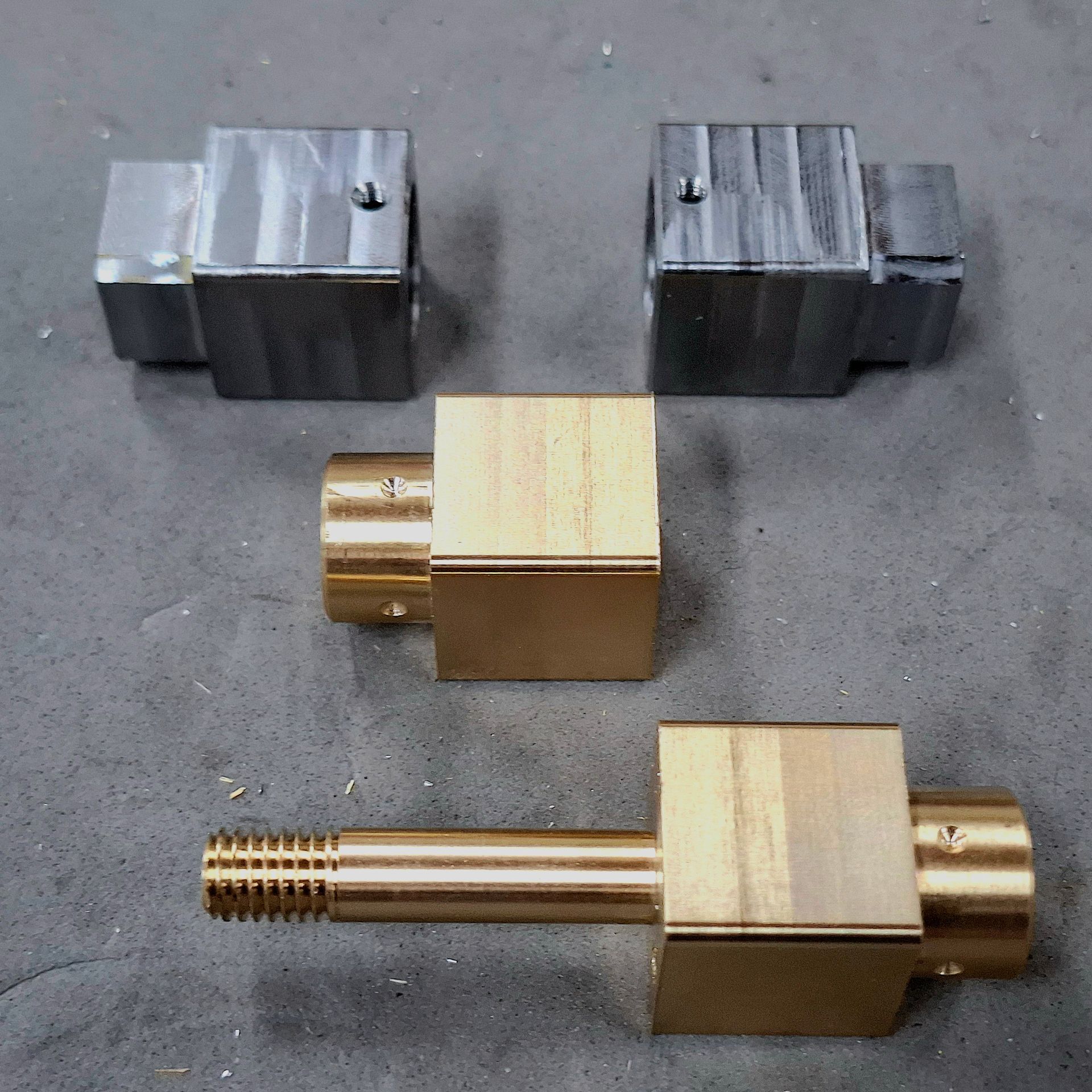 messing en staal onderdel