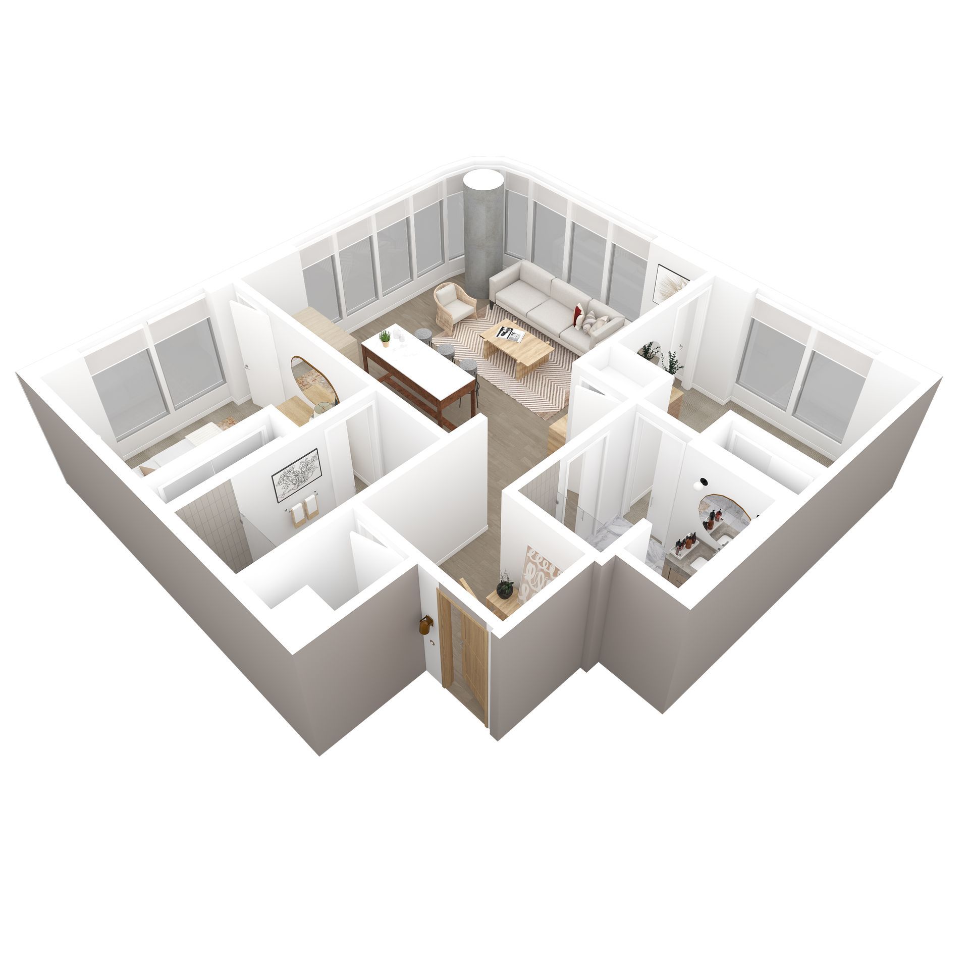 B2 Floor Plan View 1