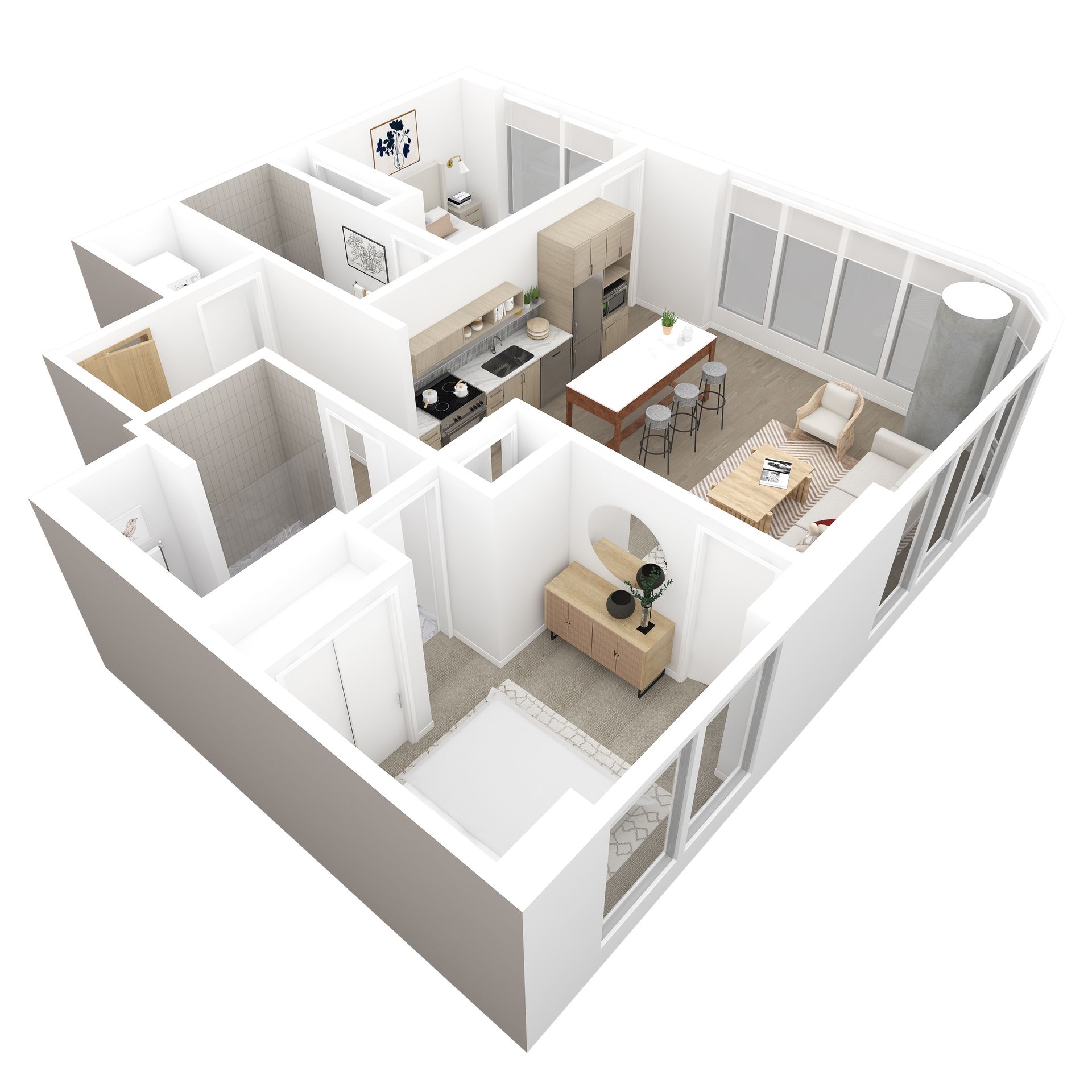 B2 Floor Plan View 3