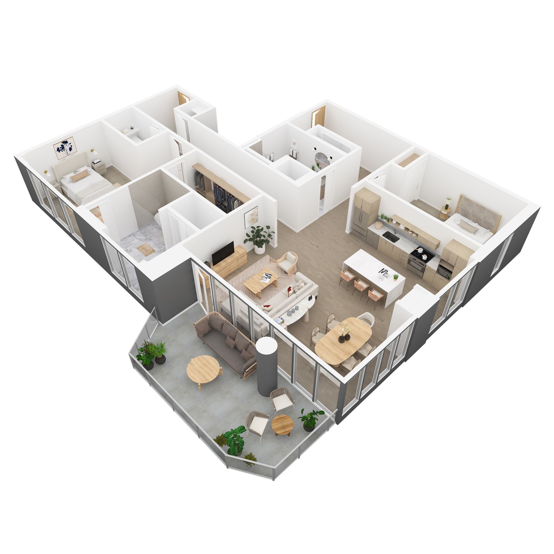 PH1 Floor Plan View 