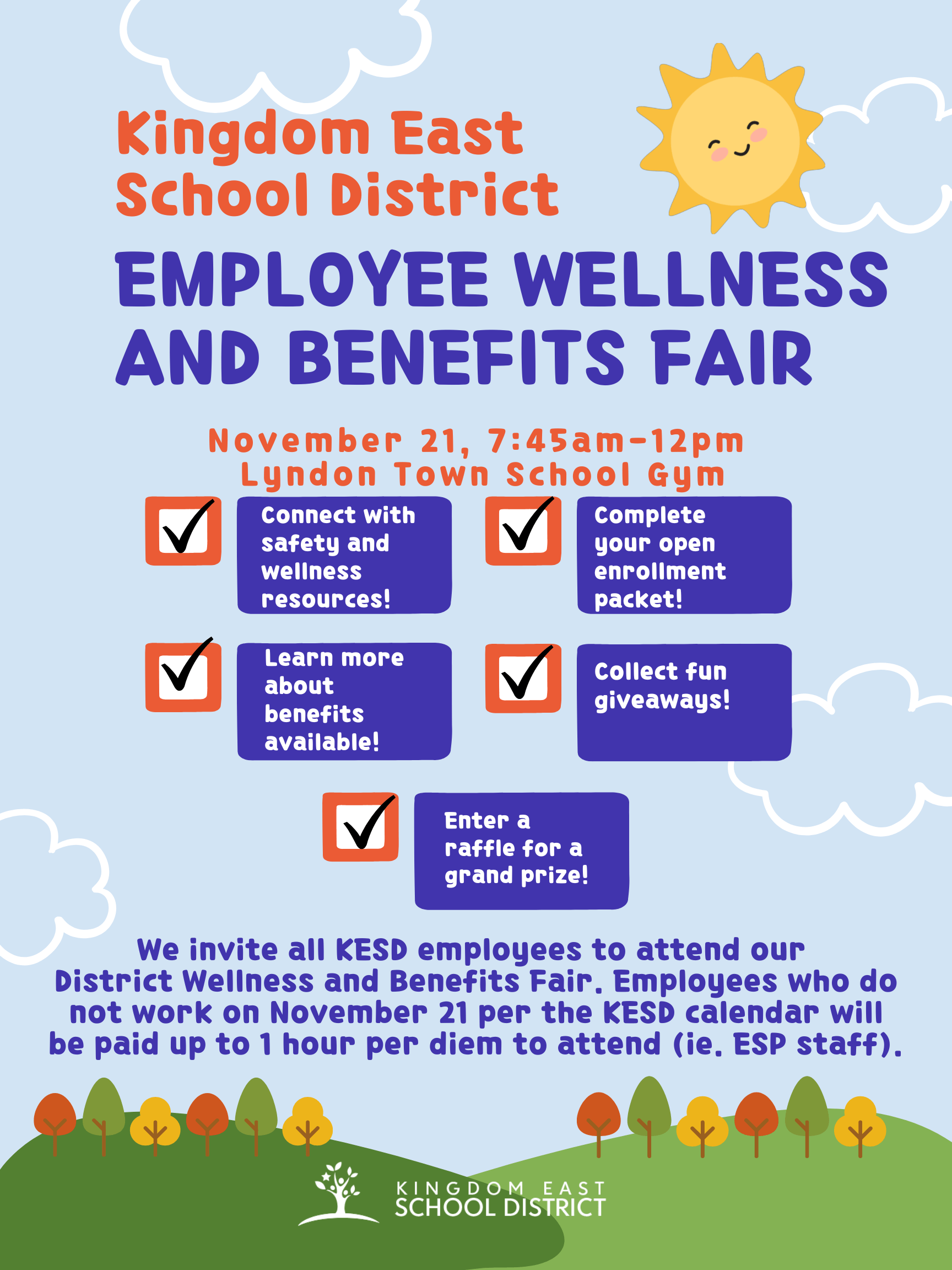 KESD Wellness Fair - November 21st