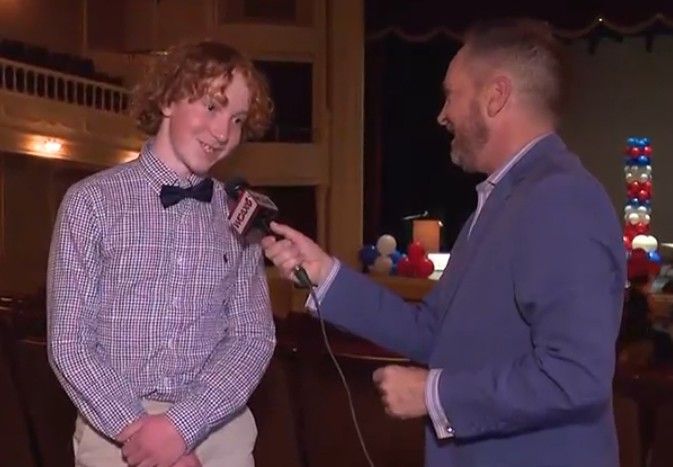 We are thrilled to share some exciting news from Burke Town School—8th grader Marshall May has been 