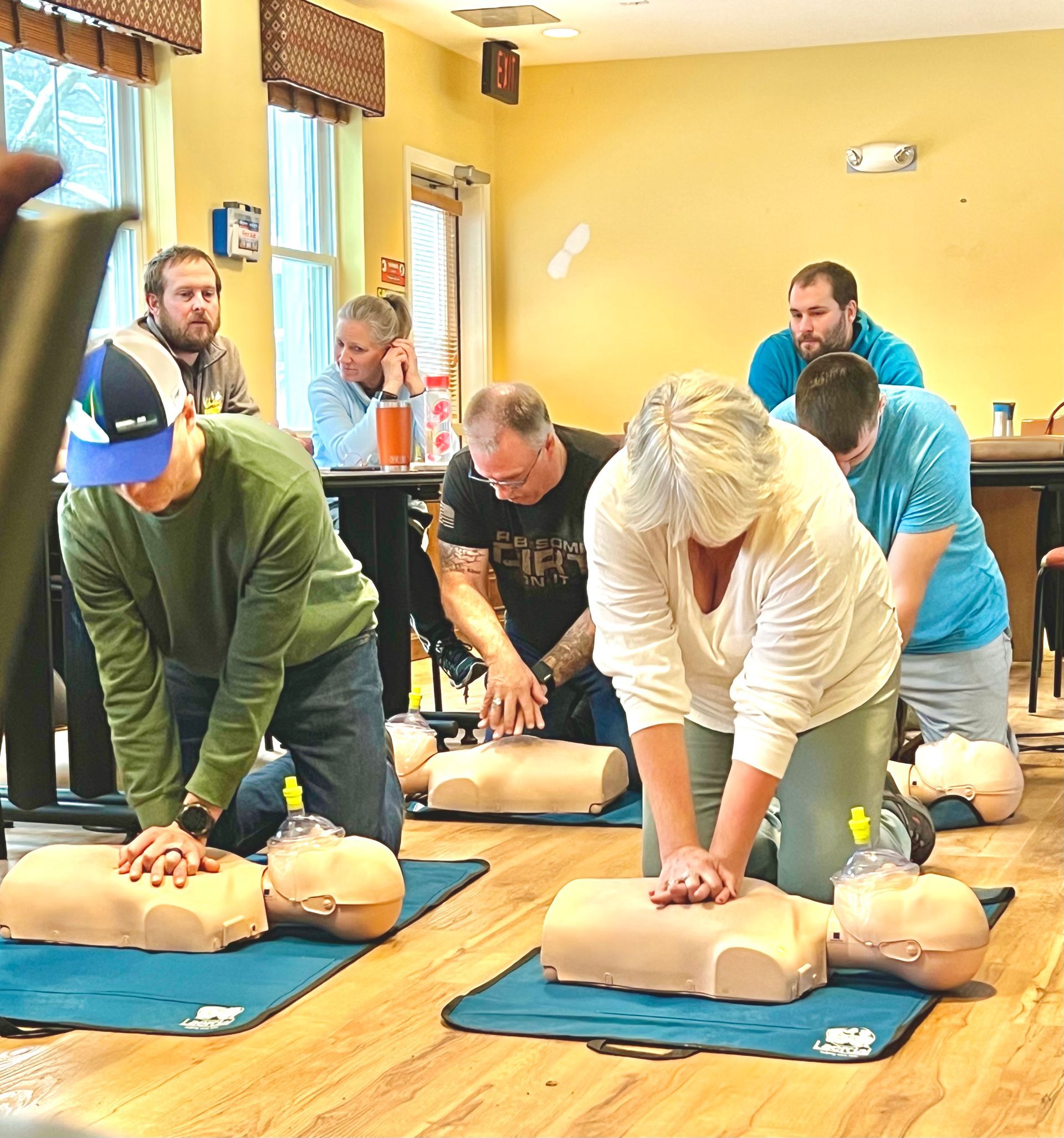 KESD PE Teachers Complete First Aid, CPR, and AED Training