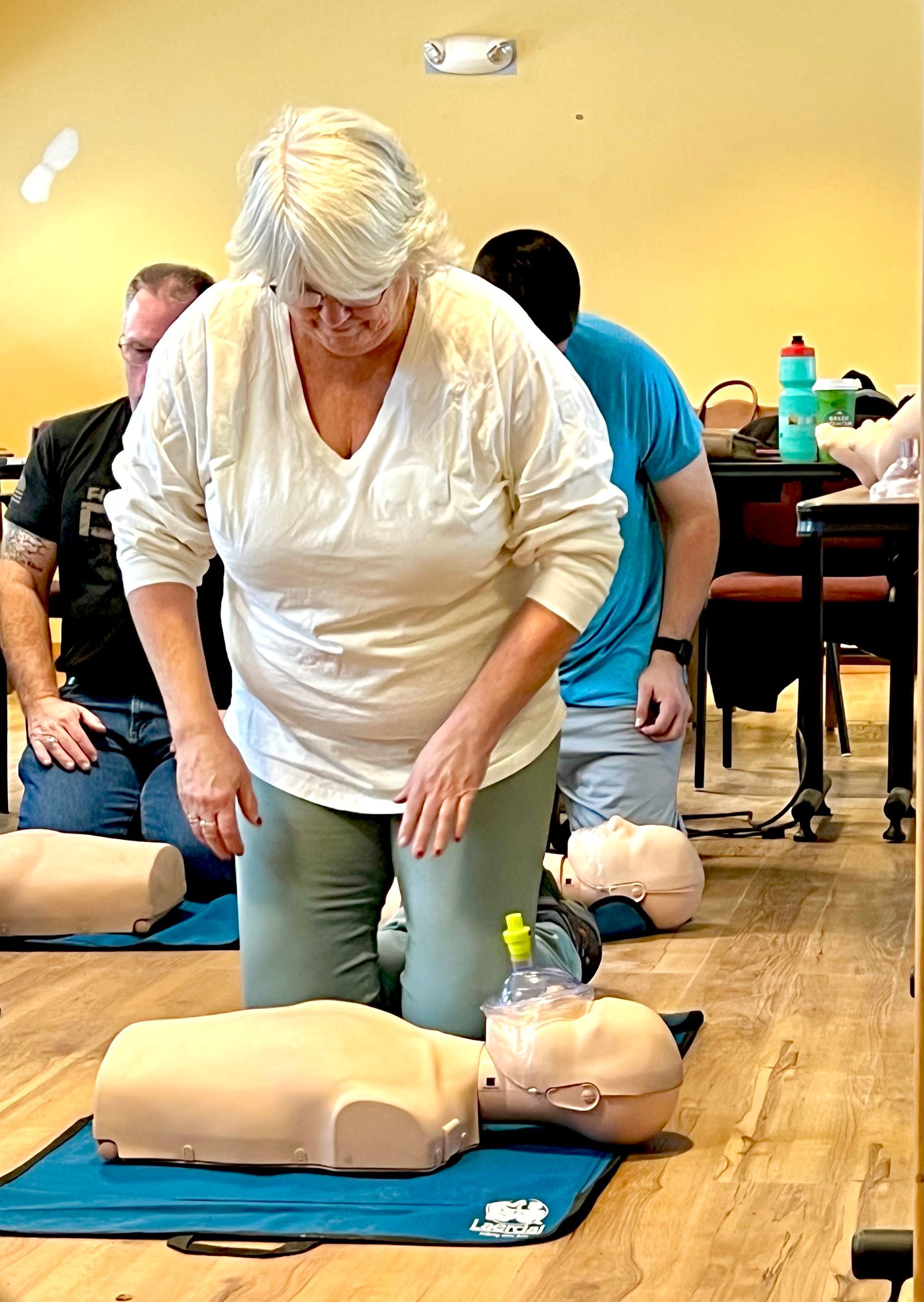 KESD PE Teachers Complete First Aid, CPR, and AED Training
