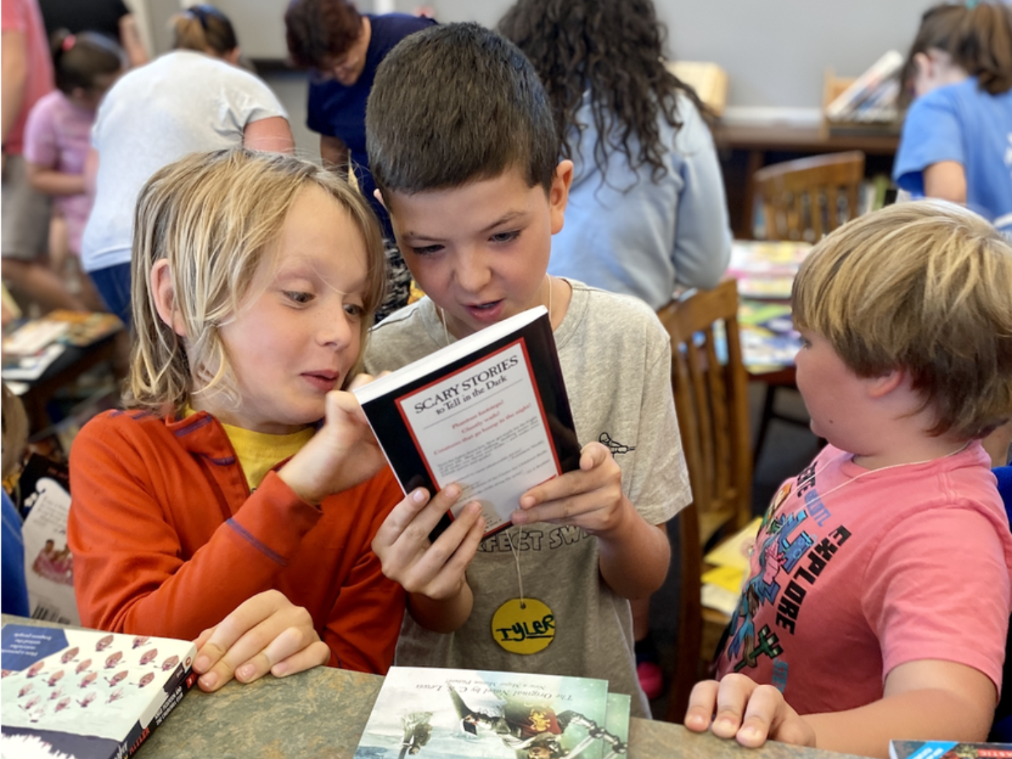 Summer Camp Students Reading