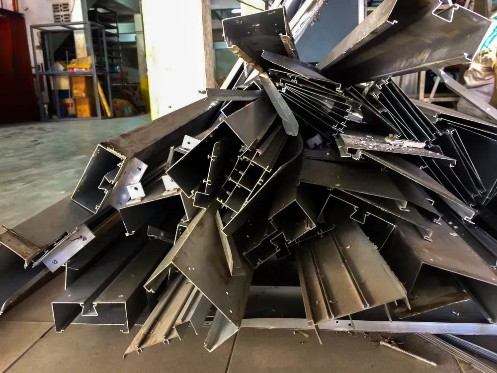 Pile of Aluminum Scrap Metal in an Industrial Setting — Independent Scrap Metal Pty Ltd in Tenterfield, NSW