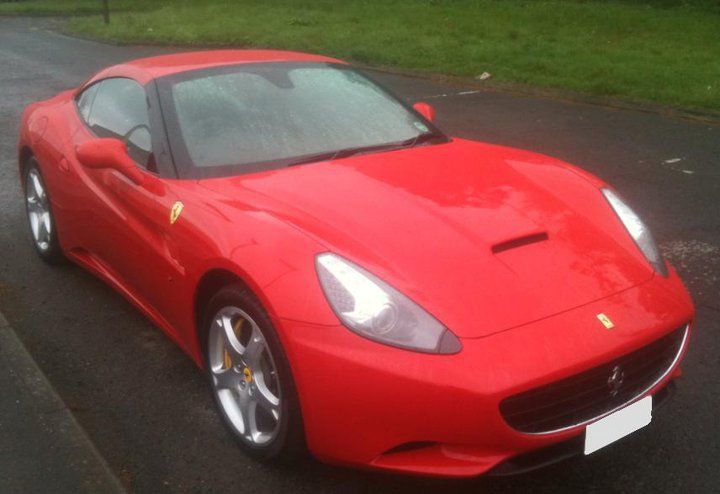 Valeted red ferrari cleaned by Clean Me