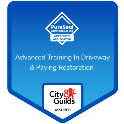 PureSeal Services UK Approved Applicator Logo - Advanced Training in Driveway & Paving Restoration