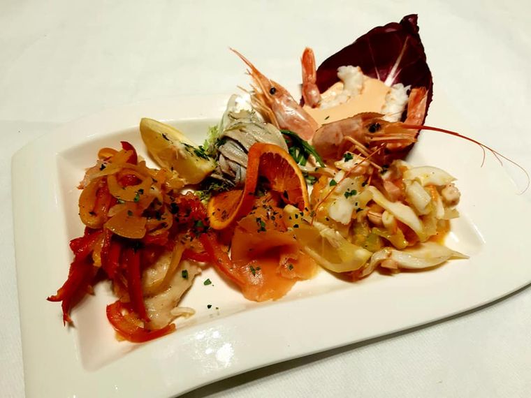 Gran Premio Internazionale della Ristorazione - Fantasia di antipasti freddi di pesce <osteria Grotta Rossa