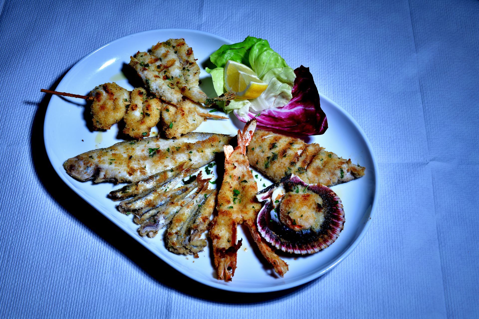 Grigliata di pesce - Osteria Grotta Rossa 0541 751707