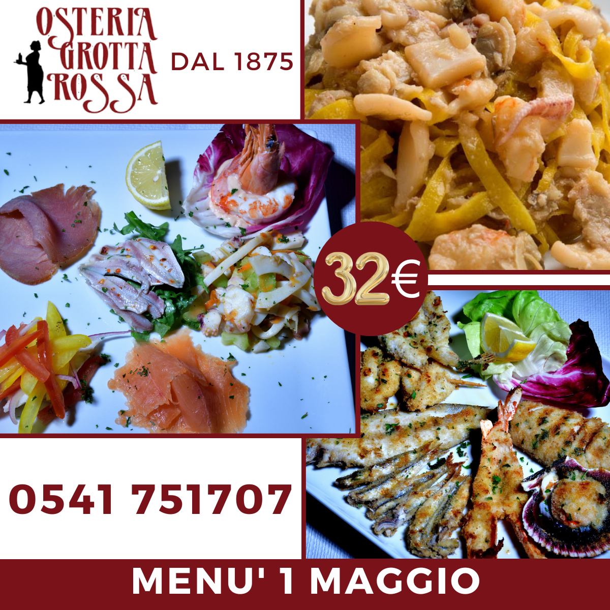 Cena di lavoro di pesce - Osteria Grotta Rossa