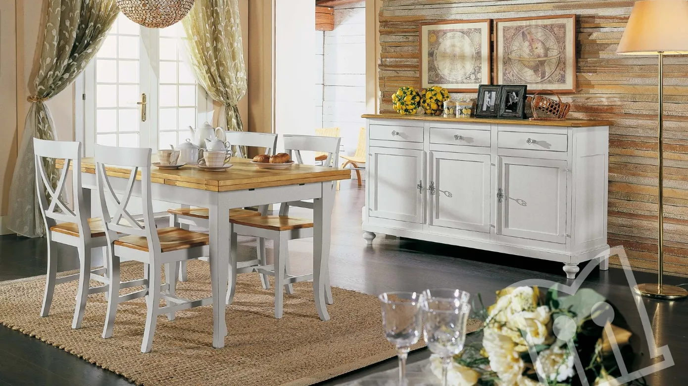 cucina classica in legno naturale