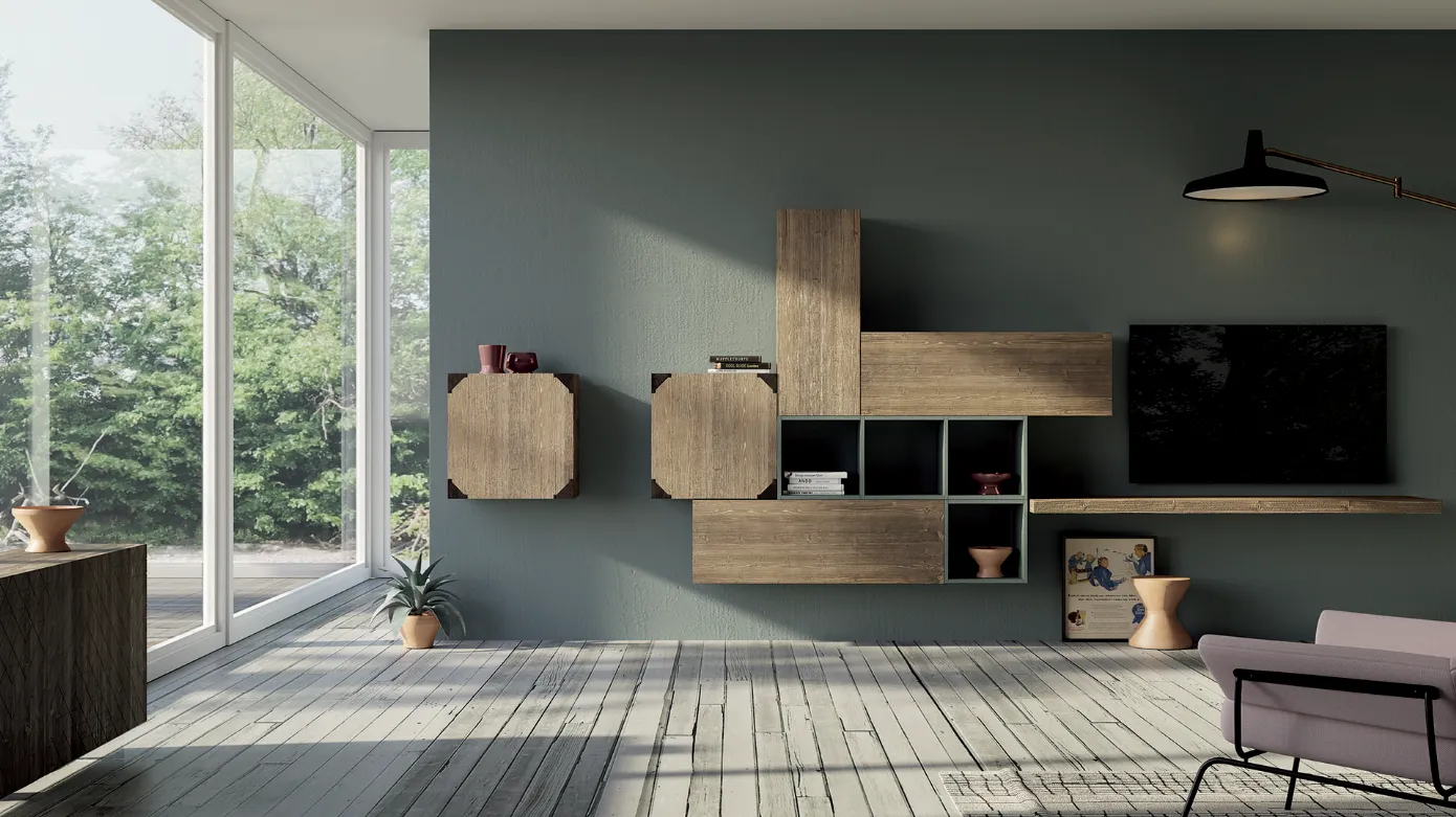 mobile in legno per zona living