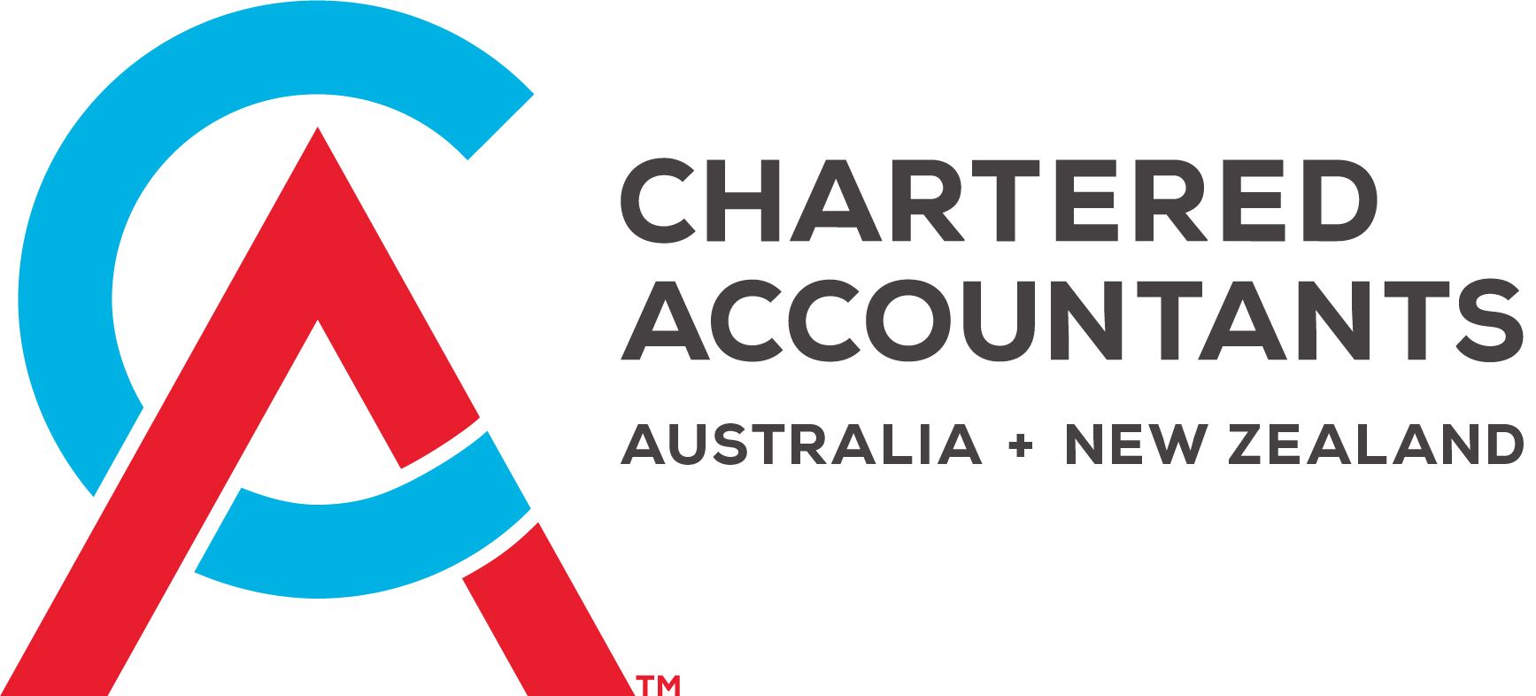 The logo for chartered accountants australia and new zealand.