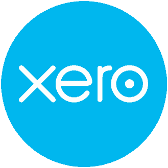Xero logo - a blue circle with the word xero on it