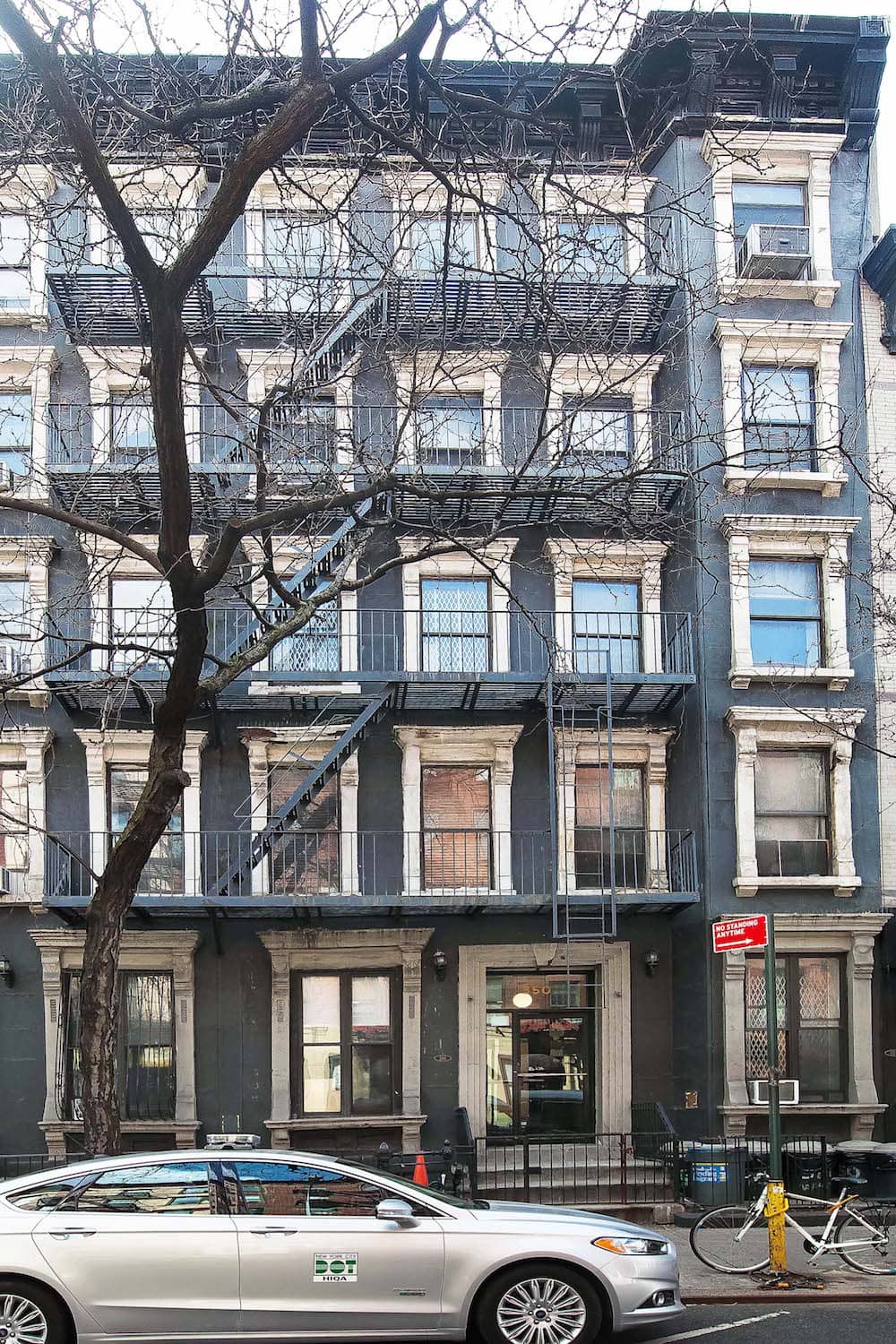 Charming pre-war residential building on beautiful tree-lined block.
