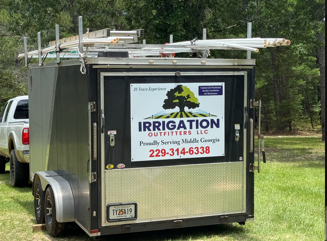 Irrigation Outfitters' trailer loaded and ready to serve your sprinklers needs