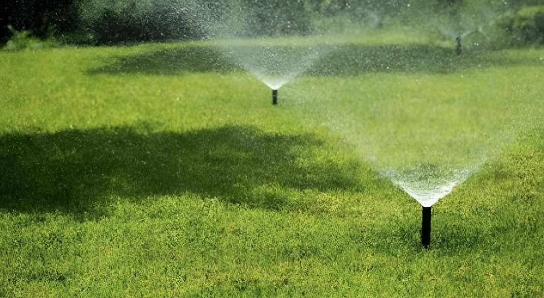 Sprinklers Watering a Lush Green Lawn — iWater NT Pty Ltd in Yarrawonga, NT
