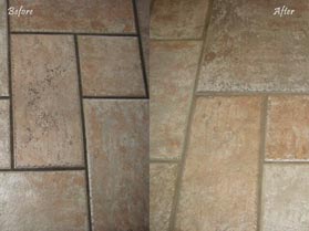 Before and After Tile cleaning | Leo's Holland Floor Maintenance | Los Angeles, CA