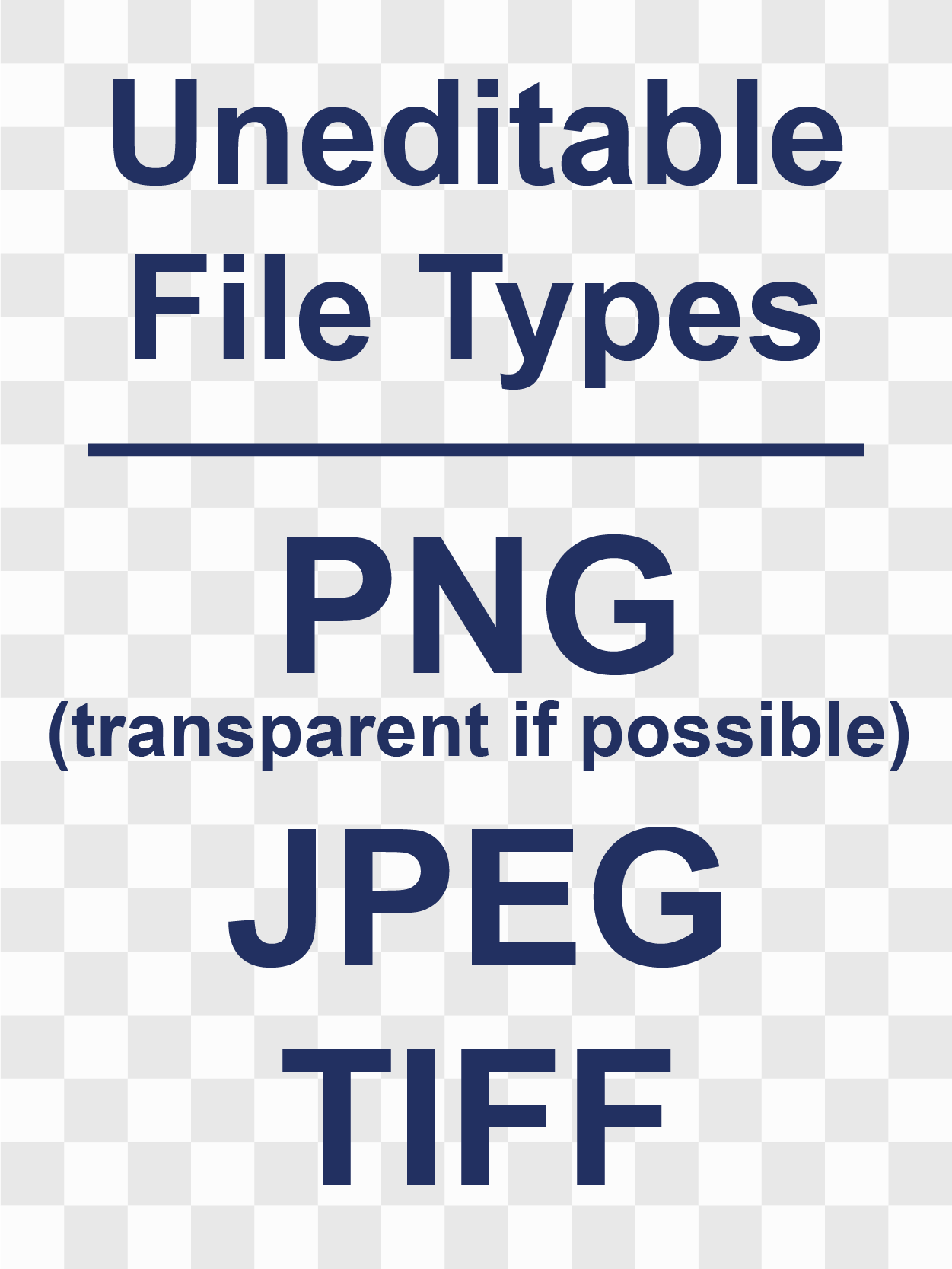 Uneditable file type summary