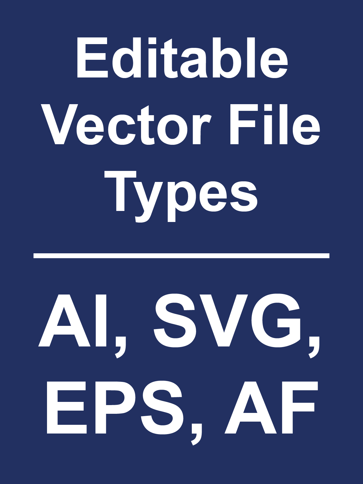 Editable vector file type summary